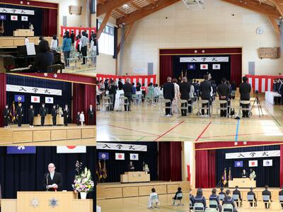 入学式　式場の様子